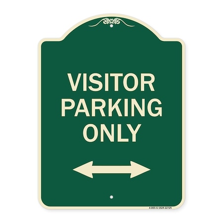Signmission Visitor Parking Visitor Parking Heavy-Gauge Aluminum Architectural Sign, 24" x 18", G-1824-22725 A-DES-G-1824-22725